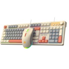 TECLADO+MOUSE NETMAK NM-TM34 MINIMALISTA LED TECLADO+MOUSE NETMAK NM-TM34 MINIMALISTA LED