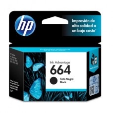 CARTUCHO HP 664 NEGRO ORIGINAL F6V29AL CARTUCHO HP 664 NEGRO ORIGINAL F6V29AL