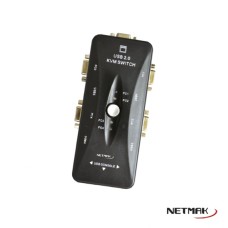 SWITCH NETMAK NM-KVM4 4 PUERTOS USB/VGA SWITCH NETMAK NM-KVM4 4 PUERTOS USB/VGA